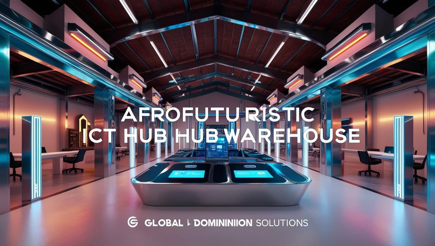 Afrofuturistic ICT Hub - Interior View