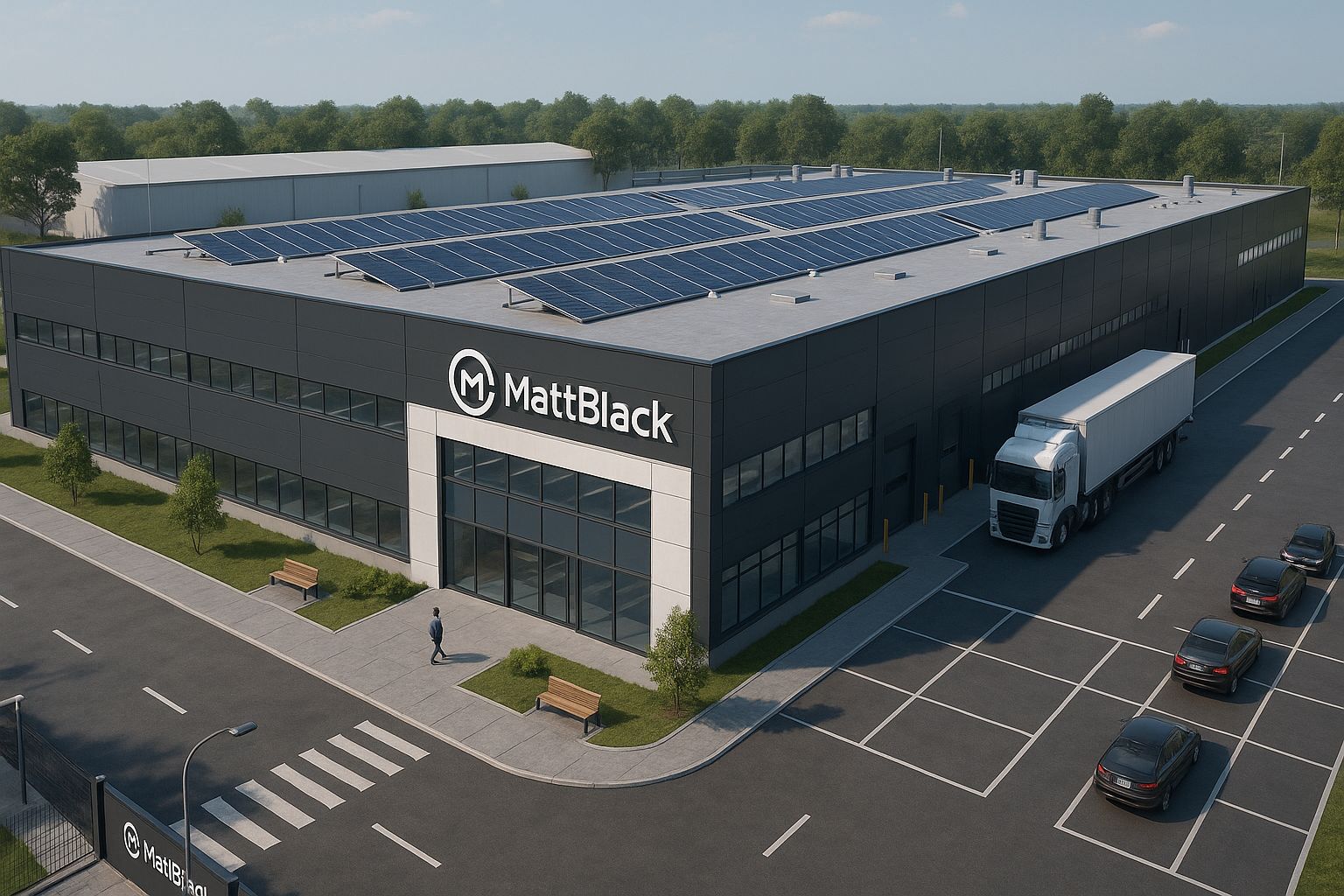 MattBlack Manufacturing Facility - Exterior View